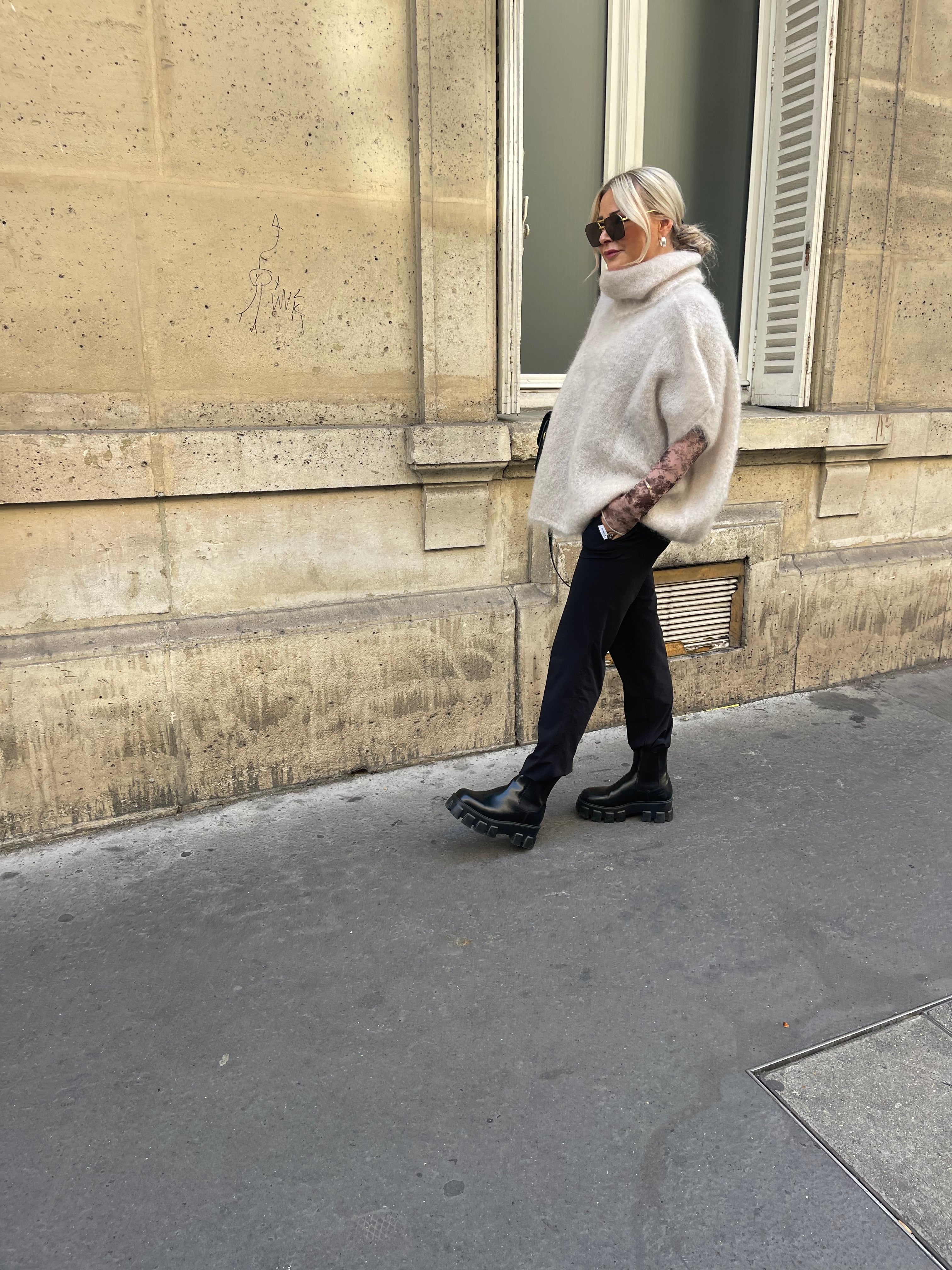 Roro Mohair Beige Polohemd