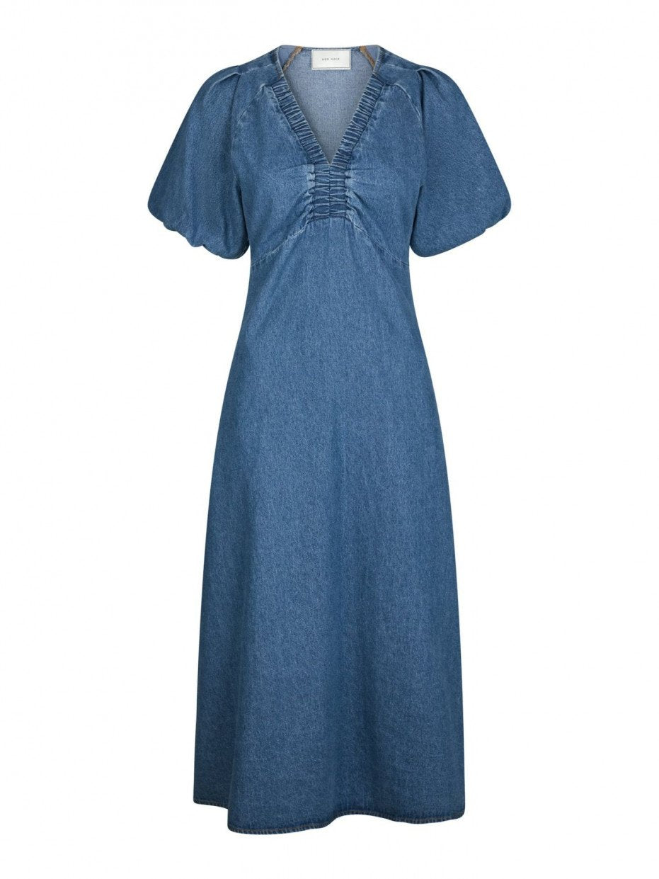 Neo Noir Kleid Illana Denim Blue