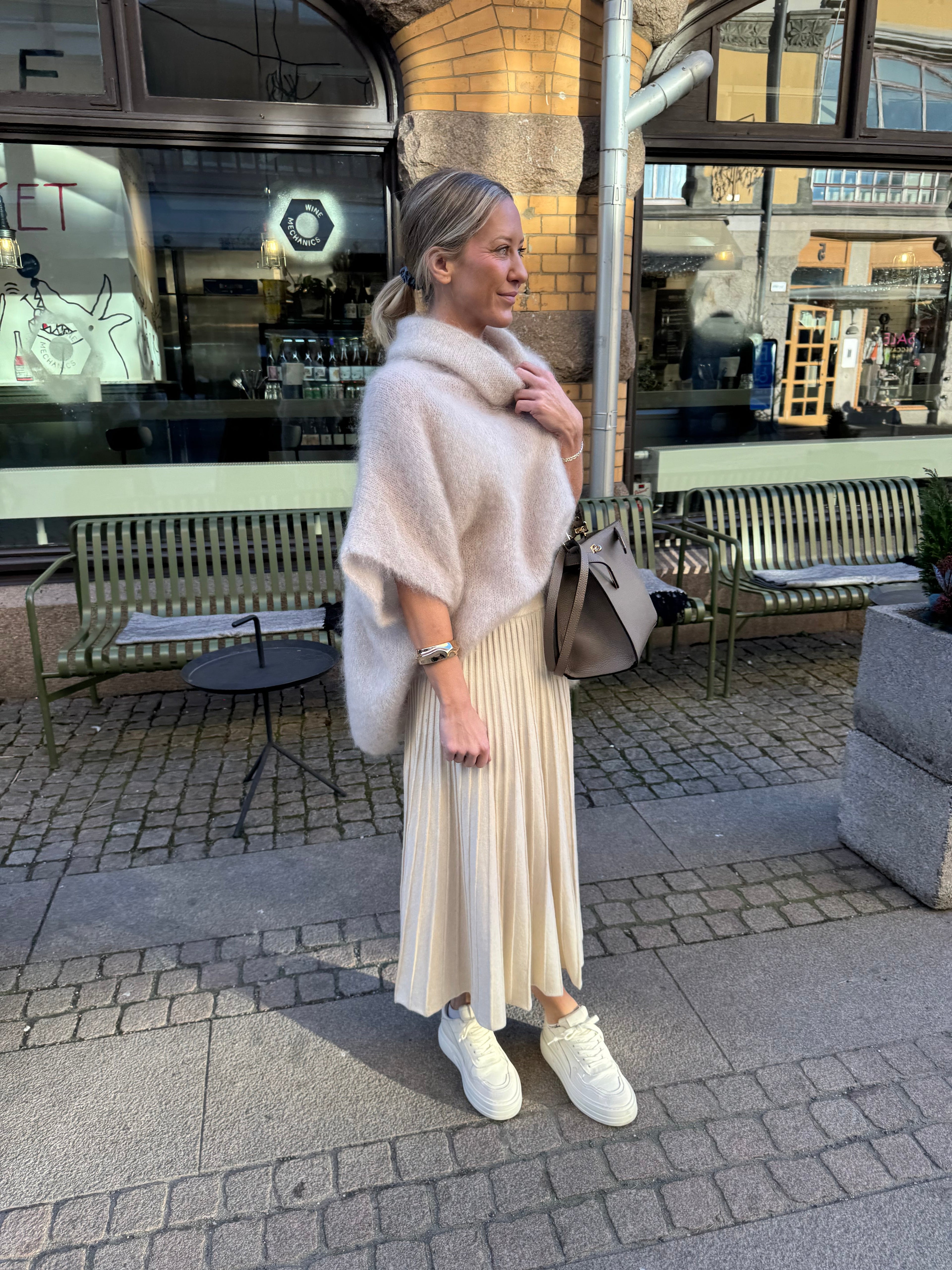 Roro Mohair Beige Polohemd