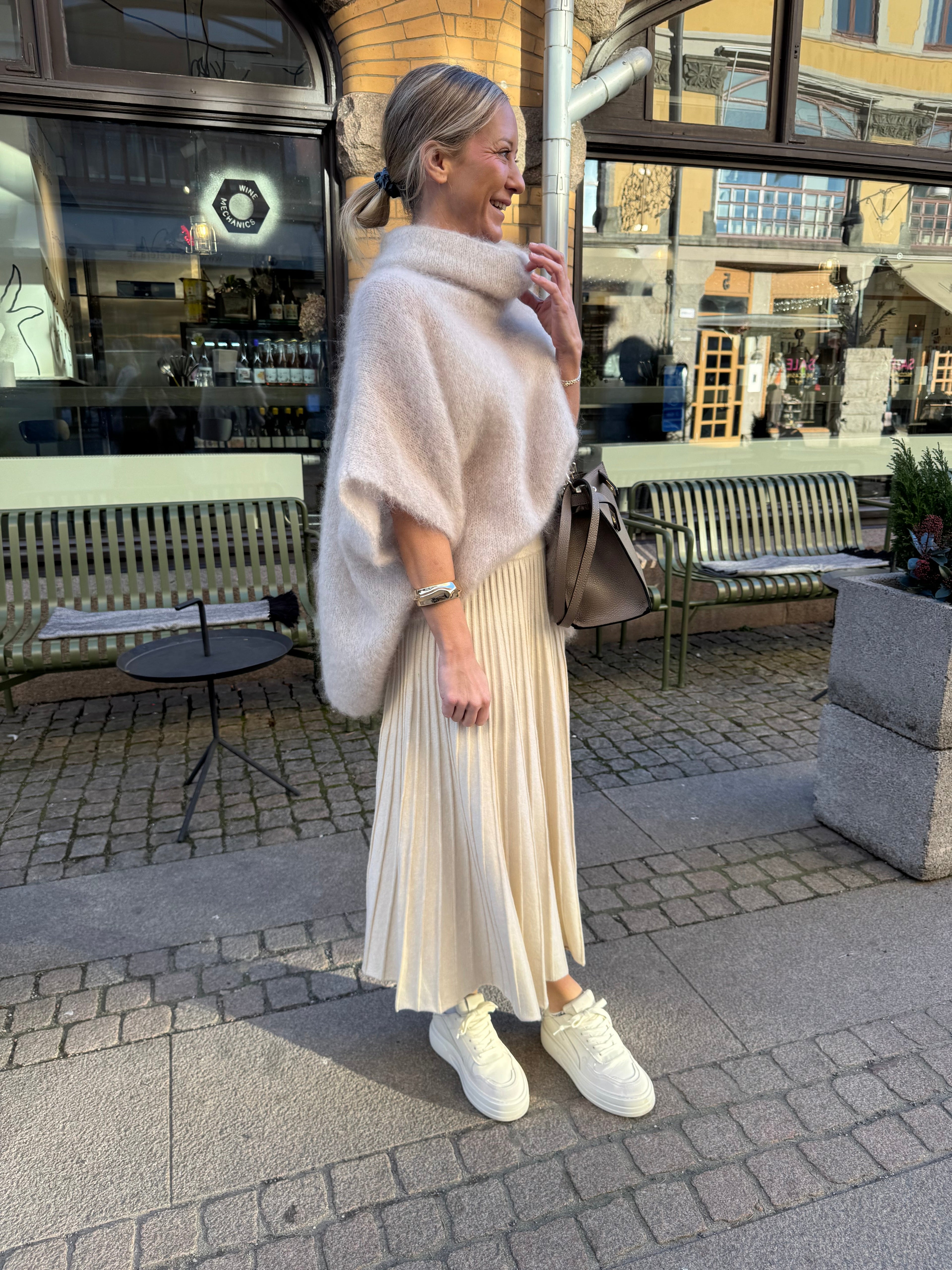 Roro Mohair Beige Polohemd