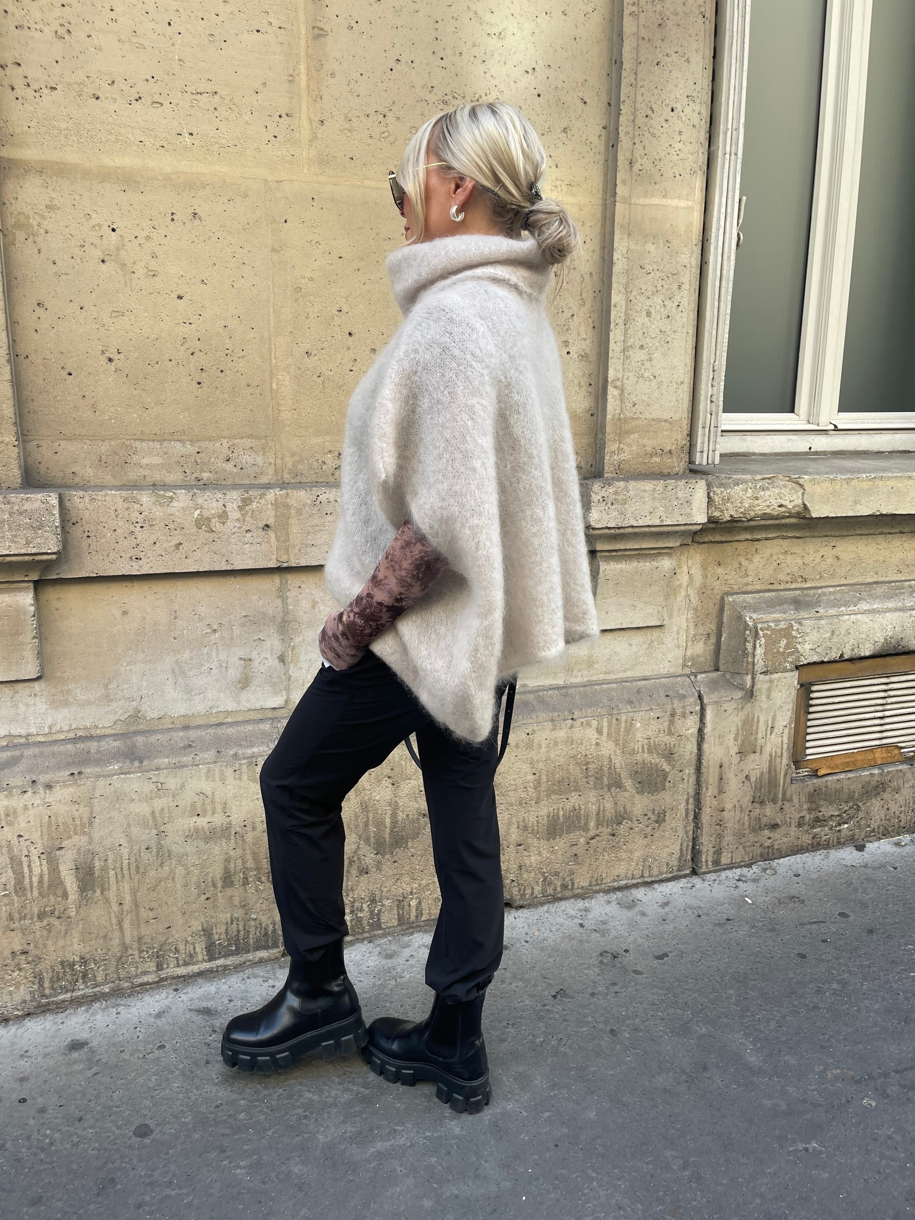 Roro Mohair Beige Polohemd