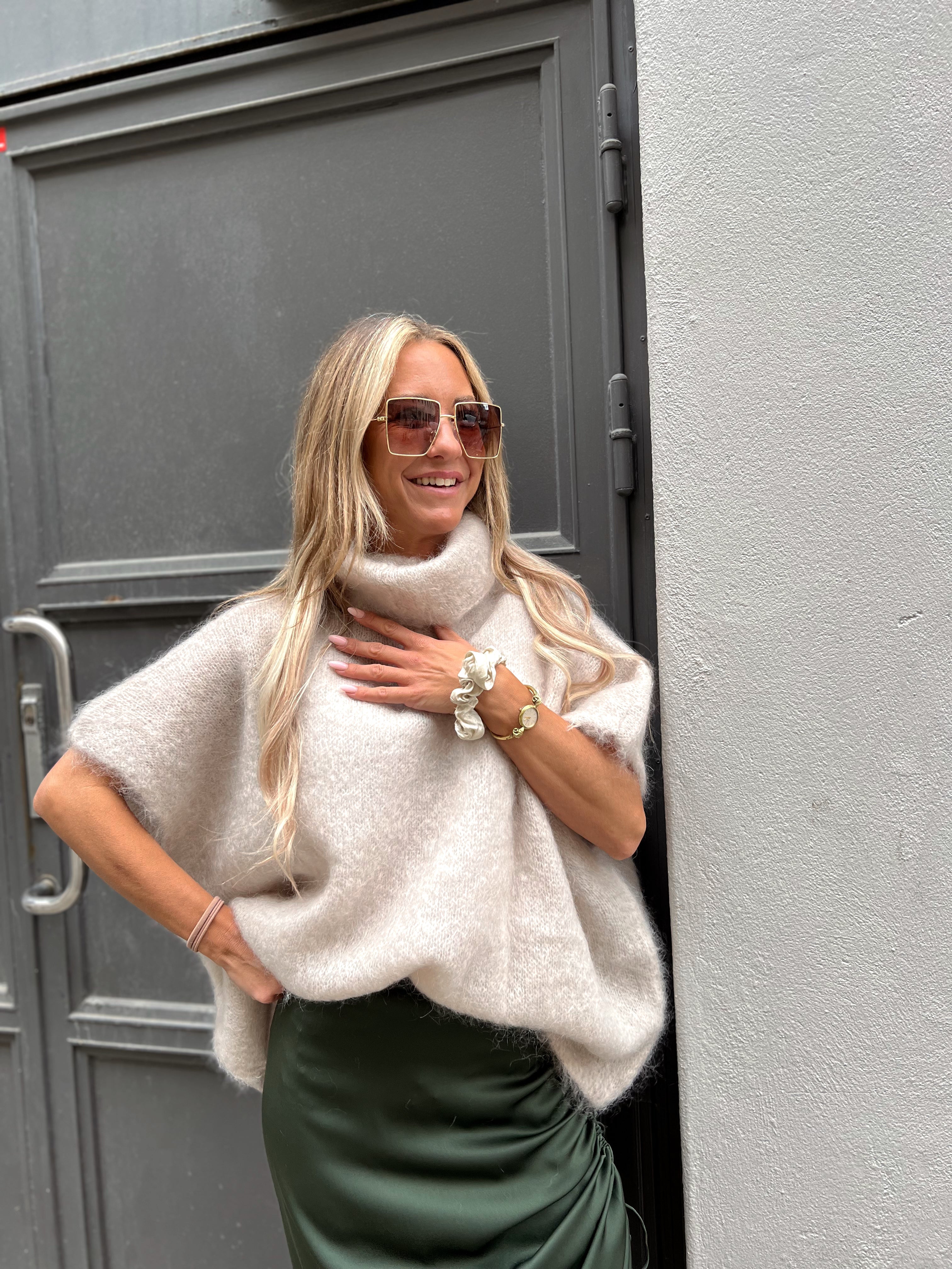 Roro Mohair Beige Polohemd