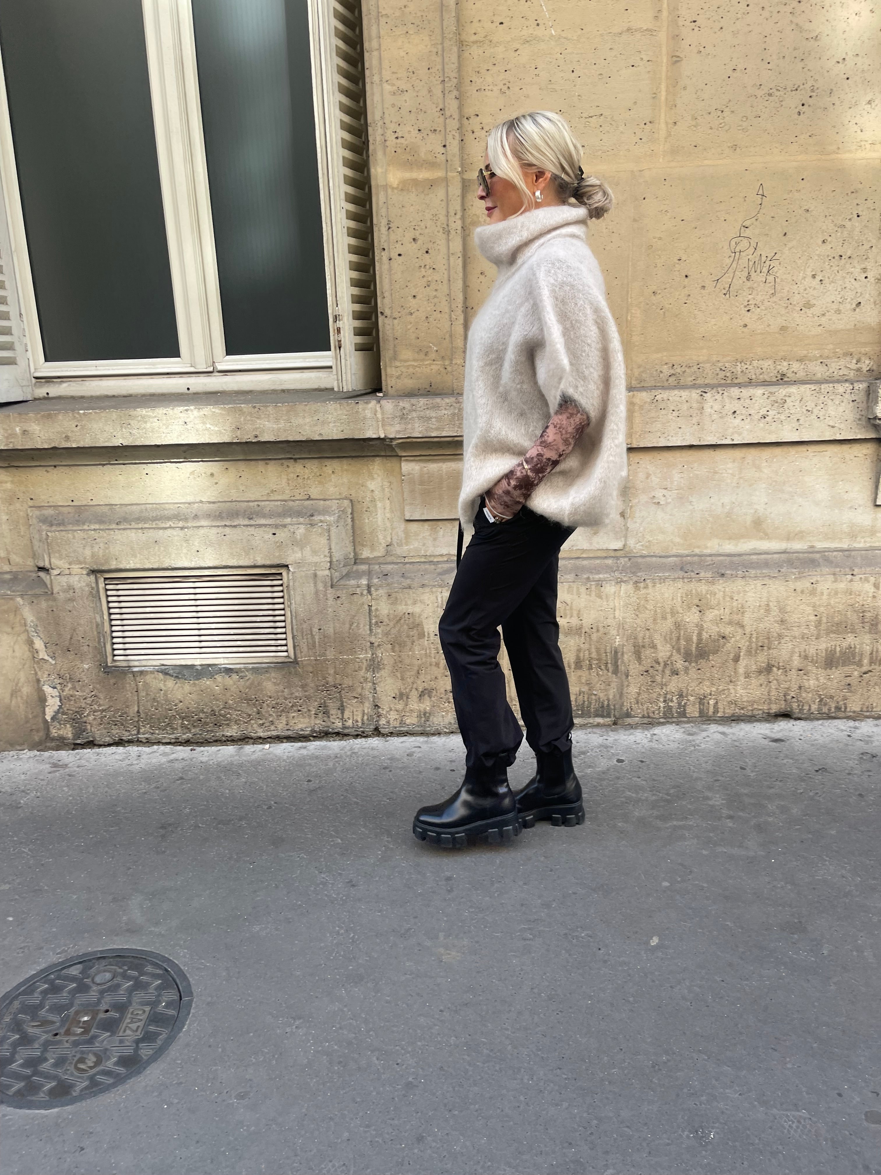 Roro Mohair Beige Polohemd