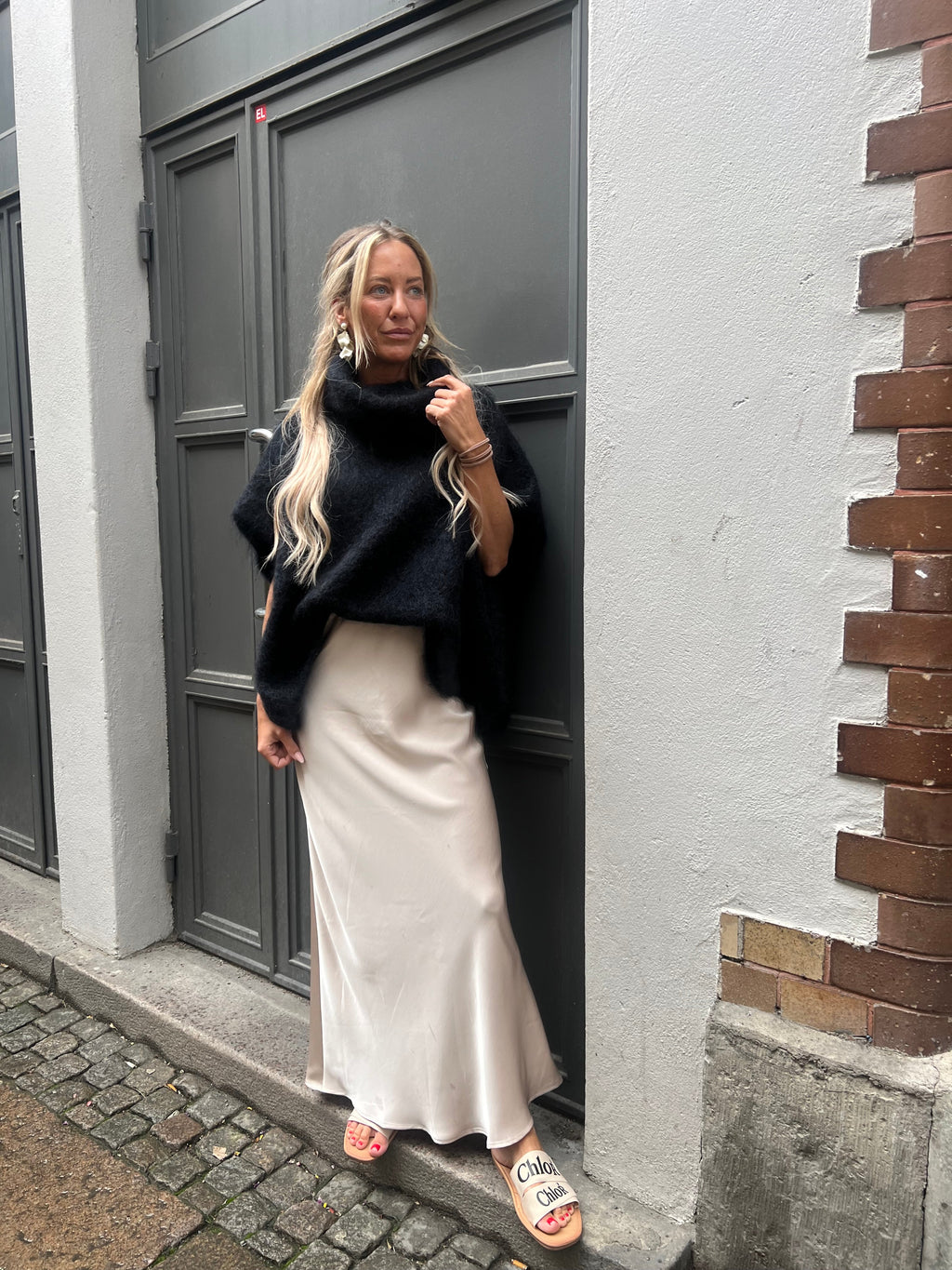 Roro Mohair Polo Schwarz