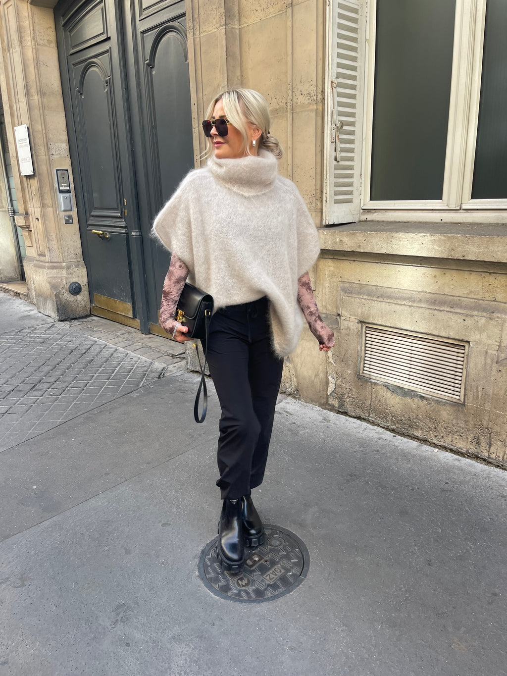 Roro Mohair Beige Polohemd