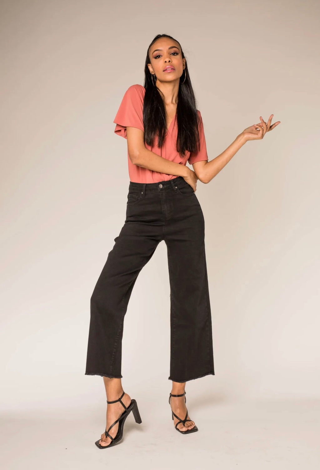 Charlotte Cropt Jeans schwarz