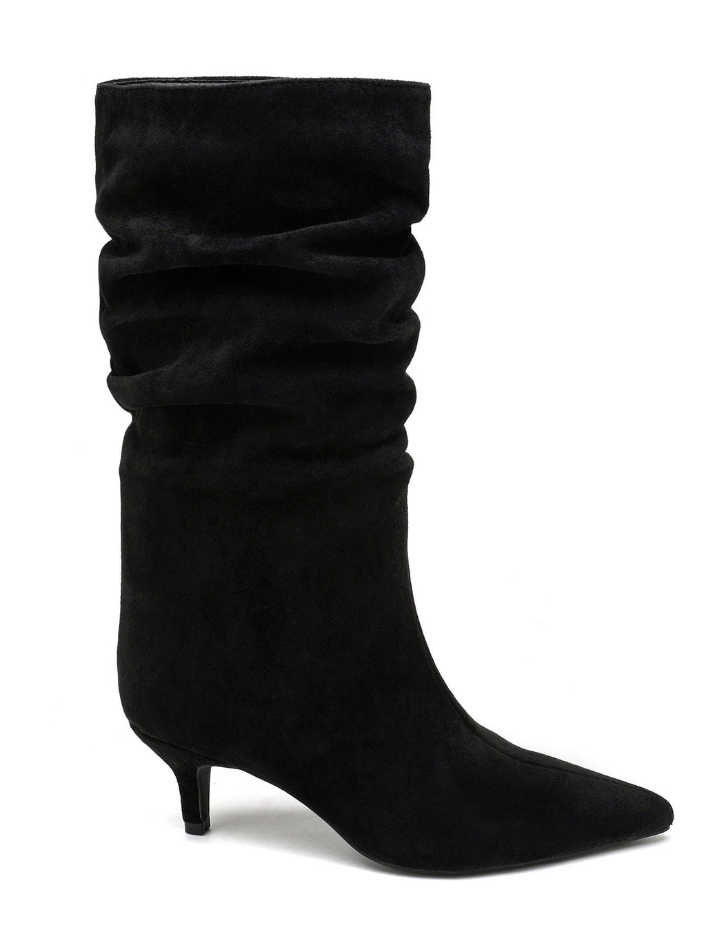 Macy Stiefel aus schwarzem Wildleder