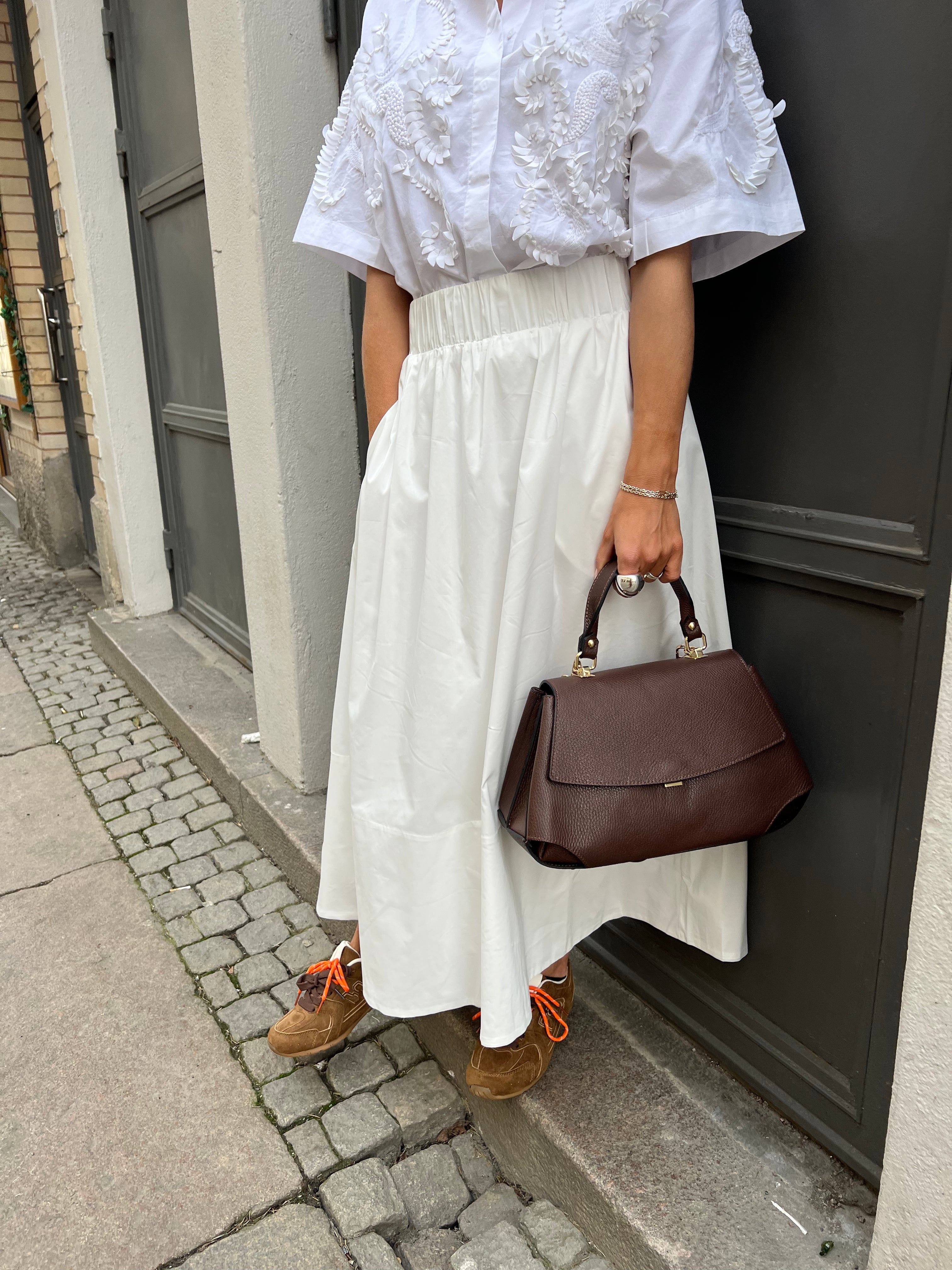 Yara Popeline-Rock Weiß